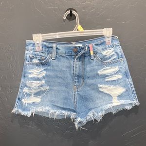 Distressed Jean Shorts